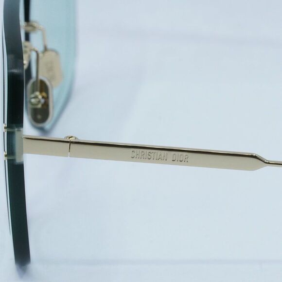 NEW DIOR ULTRADIOR SU B0O0 GOLD GREEN SUNGLASSES - Picture 8 of 13